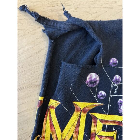VTG 1991 Megadeth Shirt Rust In Peace Hangar Bubbles Metal Grunge WILD OATS RARE - Picture 9 of 16